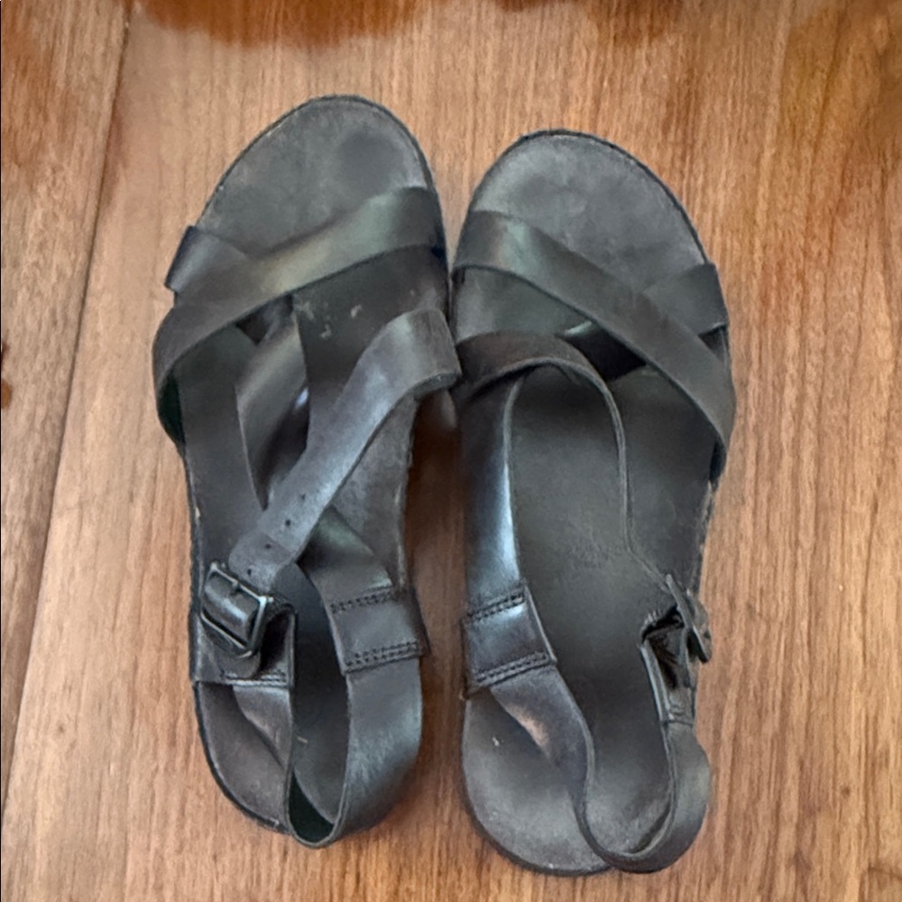 Chacos Black Leather Sandals